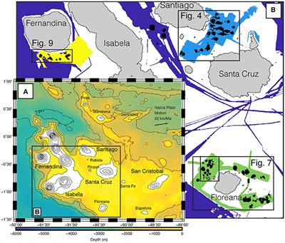 Identification of Erosional Terraces on Seamounts: Implications for Interisland Connectivity and Subsidence in the Galápagos Archipelago